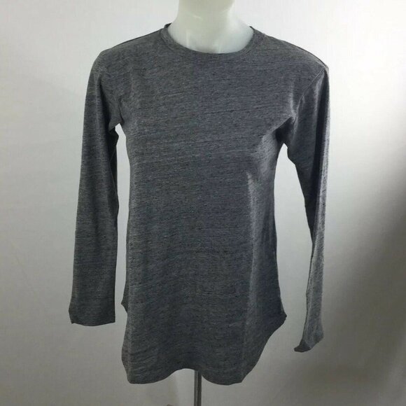C&C California Womens sz Small S Padma Twisted Back T-shirt Gray Long Sleeve - Picture 10 of 11